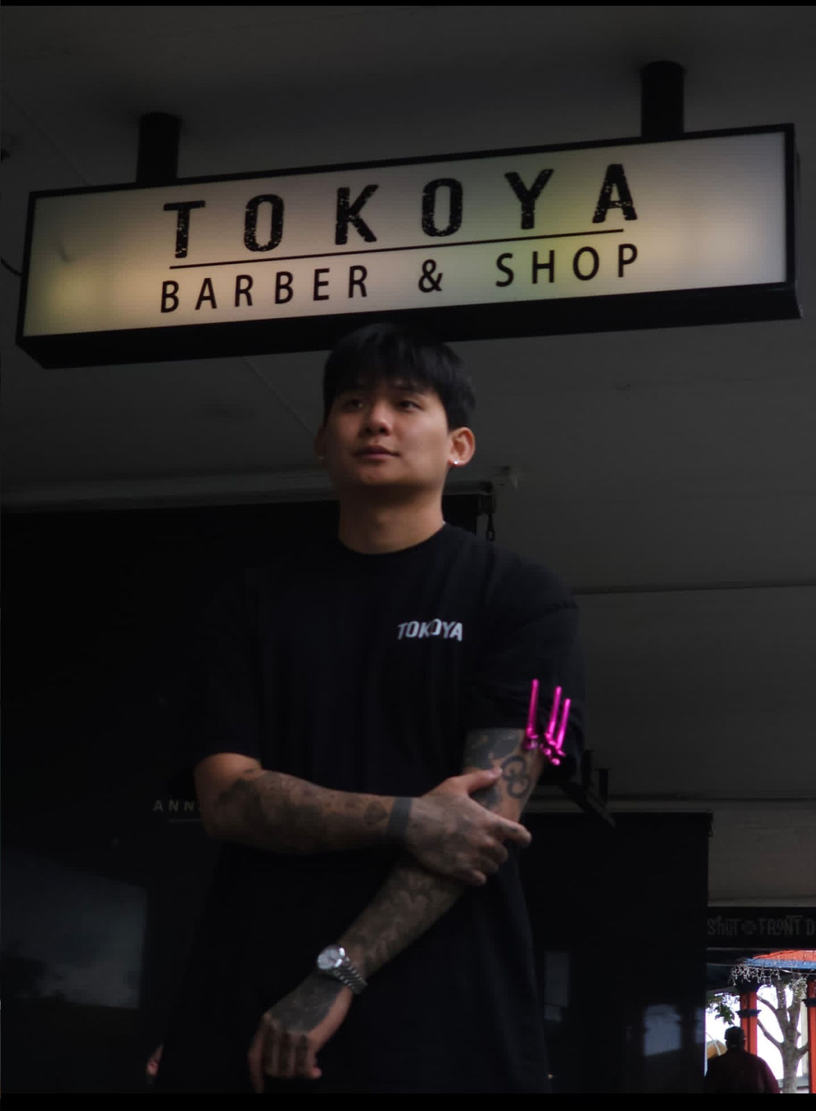 Justin Park, barber at Tokoya